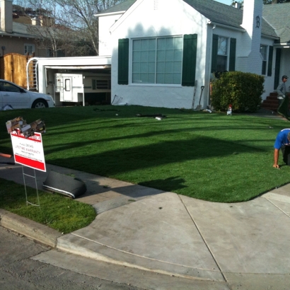 Artificial Turf West Covina, California Landscape Rock, Front Yard Design