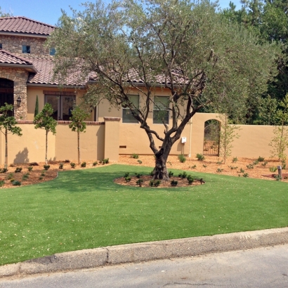 Fake Turf Lamont, California Paver Patio, Front Yard