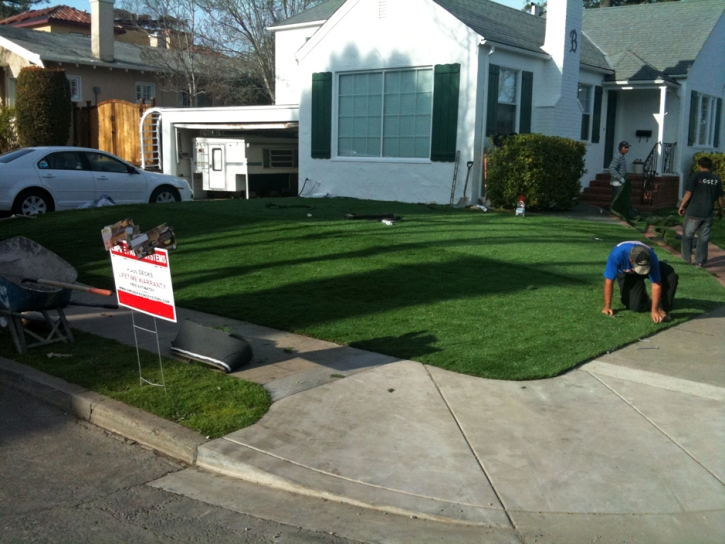 Artificial Turf West Covina, California Landscape Rock, Front Yard Design