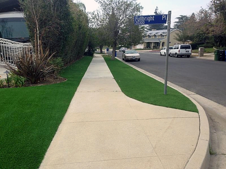 Fake Grass Carpet Agoura, California Lawn And Landscape, Front Yard Design