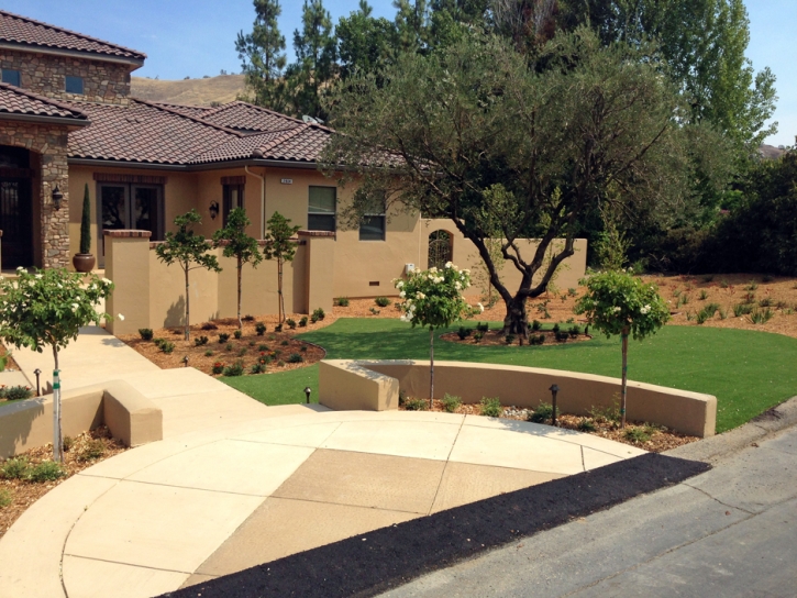 Installing Artificial Grass Ojai, California Paver Patio, Front Yard Design