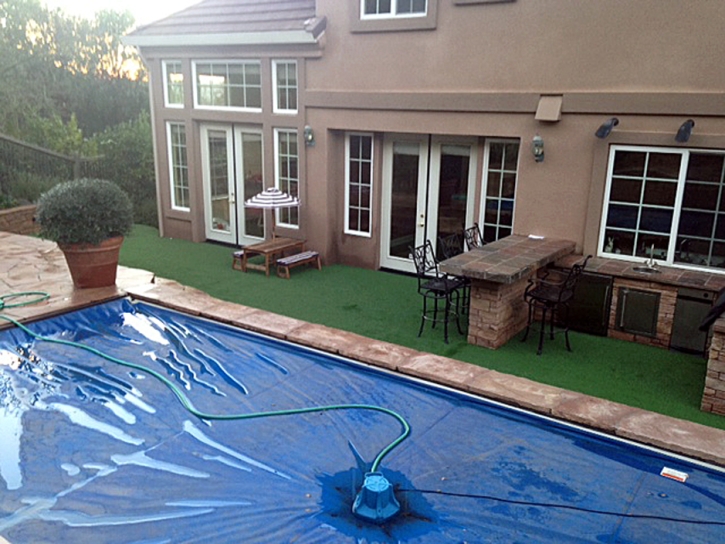 Installing Artificial Grass Signal Hill, California Lawns, Backyard Design