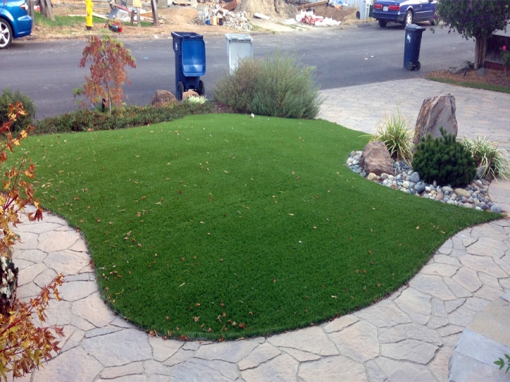 Plastic Grass Montecito, California Backyard Deck Ideas