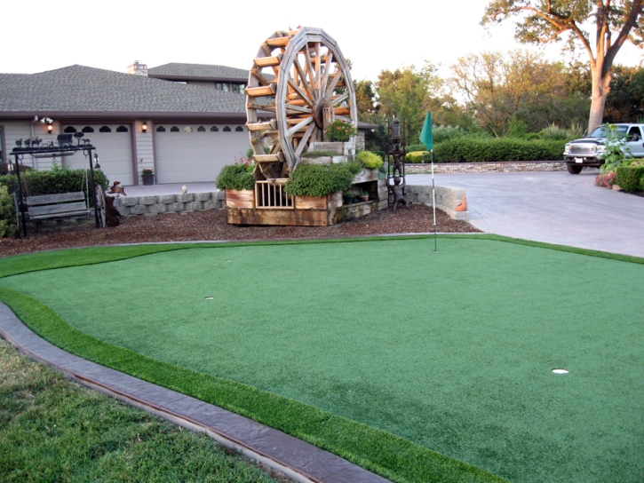 Plastic Grass Santa Ynez, California Artificial Putting Greens, Front Yard Landscaping